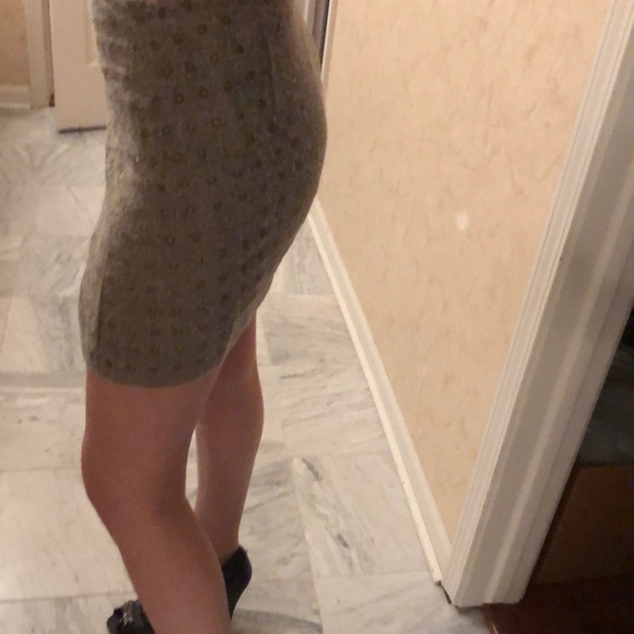 Designer wrap around alpaca asymmetric wool mini  skirt by Aviu_2 - Picture 3 of 7